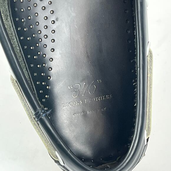 Brooks Brothers Leather Deck Boat Shoes Mens Casual Nautical Footwear Size 11 - Picture 12 of 14